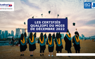 ACTUS – décembre 2022 : bravo aux nouveaux certifiés QUALIOPI