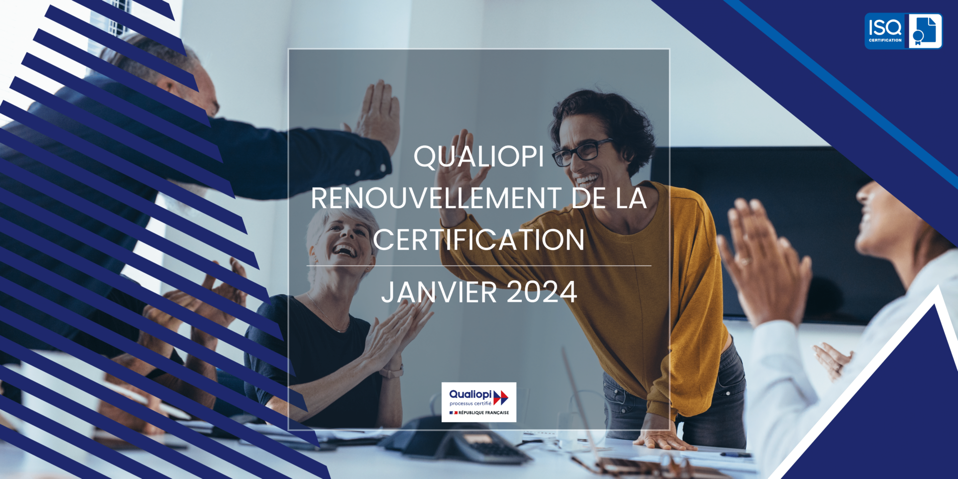 Janvier 2024, félicitations aux organismes ayant renouvelé leur certification Qualiopi !
